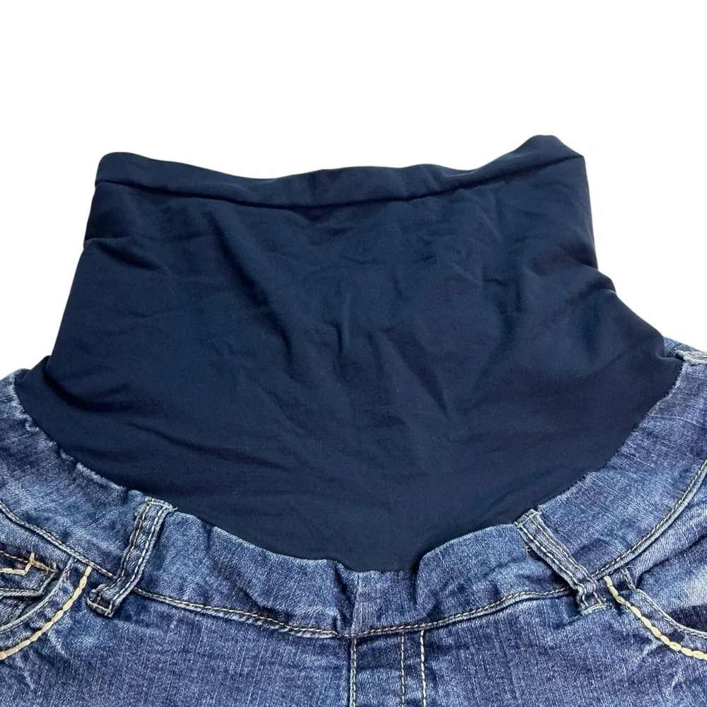 Wallflower Denim‎ Blue Cropped Capri Maternity Jeans Size Medium
